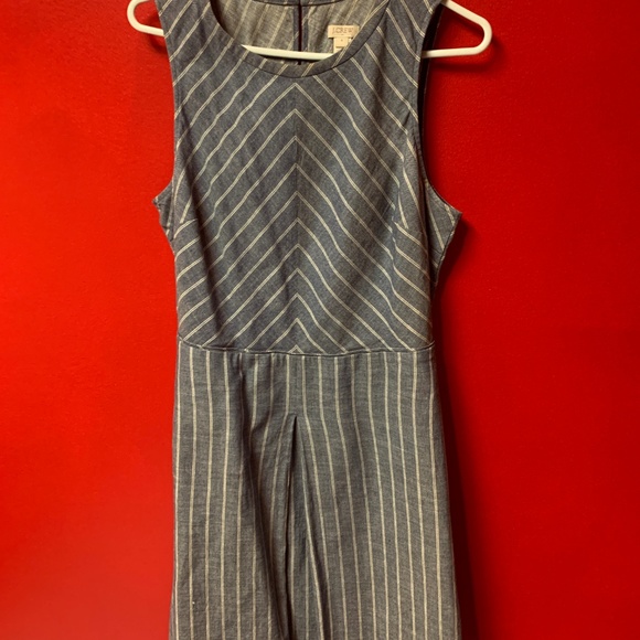 J Crew Factory Chevron-Striped Dress, Size 8 - Picture 2 of 4